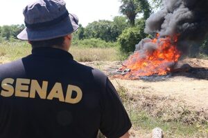 SENAD incinera cargamento de cocaína valuado en más de 13 millones de dólares