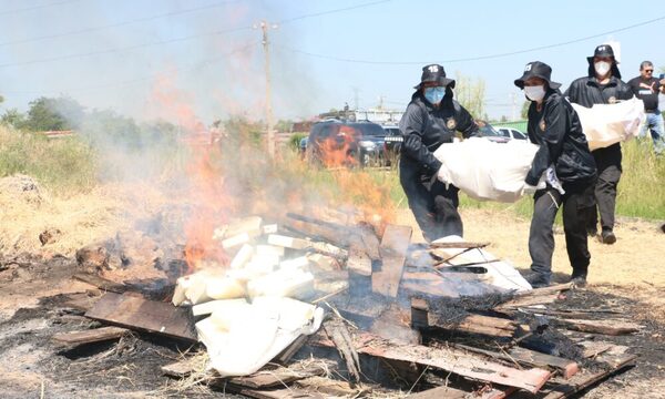 Senad incineró drogas del operativo Perla Negra