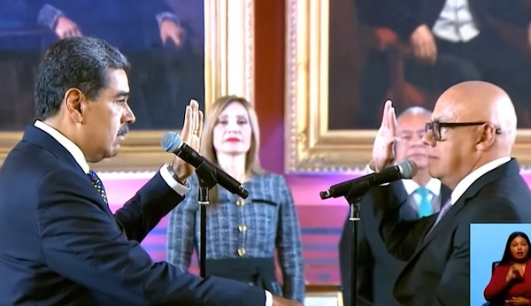 Nicolás Maduro tomó posesión de un cargo que no ganó en las urnas - 1000 Noticias