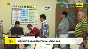 Promulgan ley para unificar costo de patentes vehiculares, pero exceptúan a Asunción  - ABC Noticias - ABC Color