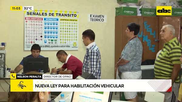 Promulgan ley para unificar costo de patentes vehiculares, pero exceptúan a Asunción  - ABC Noticias - ABC Color