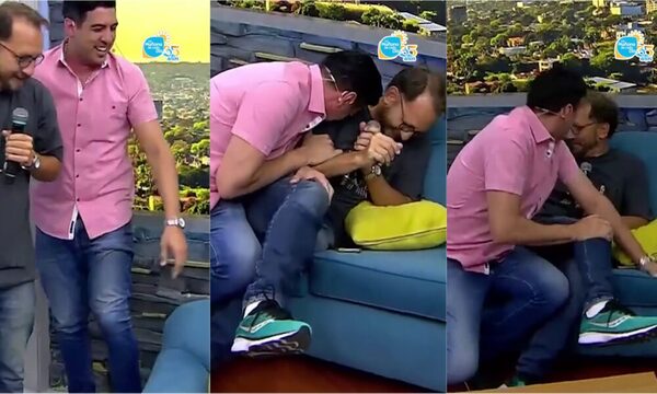 (VIDEO) ¡Qué pelada! ¡Mirá lo que le pasó a Chiche Corte cuando saludó a Jorge Ratti!