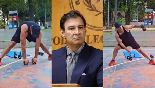 La intensa rutina del senador Beto Ovelar es viral en redes - Teleshow