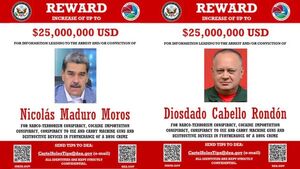 EE. UU. aumenta las recompensas por los líderes del régimen de Maduro