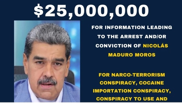 EE.UU. eleva a US$25 millones la recompensa por la detención de Maduro - ADN Digital