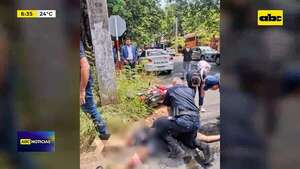 Video: Joven motociclista murió tras choque en el barrio Los Laureles de Asunción - ABC Noticias - ABC Color