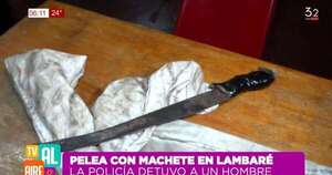 La Nación / Detienen a un hombre tras pelea con machete en Lambaré