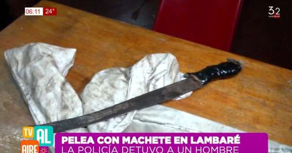 La Nación / Detienen a un hombre tras pelea con machete en Lambaré
