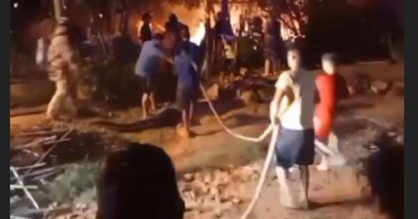 La Nación / Tres familias quedaron sin casa debido a un incendio iniciado por quema de basura en Itá