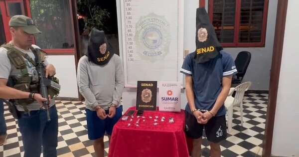 La Nación / Senad captura a dos “dealers” en San Ignacio, Misiones