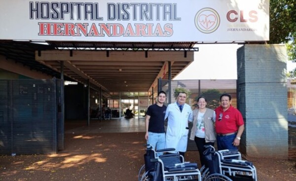 Hospital Distrital de Hernandarias recibe sillas de ruedas