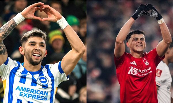 ¡Te contamos a quiénes dedicaron corazones Julio Enciso y Ramón Sosa con sus goles en la Premier League!