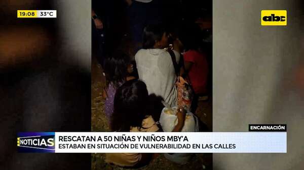 Video: rescatan a 50 niños en situación de vulnerabilidad en Encarnación - ABC Noticias - ABC Color