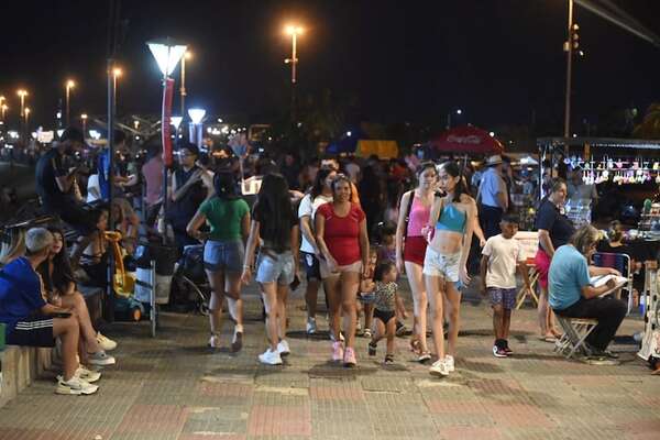 Domingo con intenso movimiento y actividades en la Costanera de Asunción - Nacionales - ABC Color
