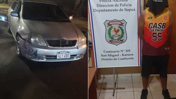 Aprehenden a conductor ebrio tras accidente en la Ruta 14