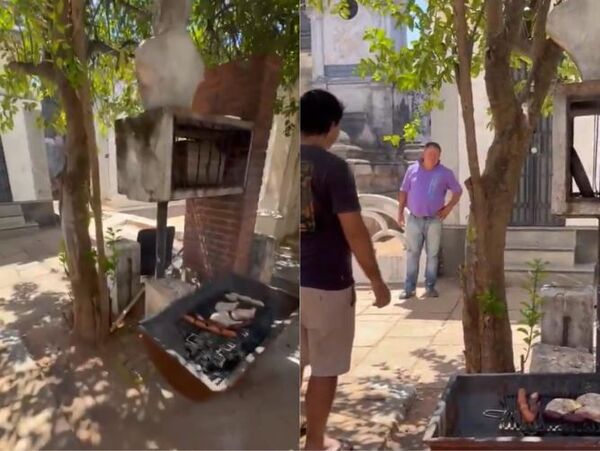 Cancelan licencia al albañil qué hizo asado en el cementerio
