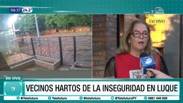 Vecinos hartos de la inseguridad en Laurelty