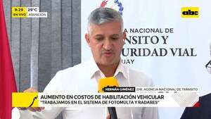 Nuevos precios de habilitación vehicular: esto dice la Agencia Nacional de Tránsito  - ABC Noticias - ABC Color