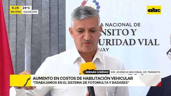 Nuevos precios de habilitación vehicular: esto dice la Agencia Nacional de Tránsito - ABC Noticias - ABC Color
