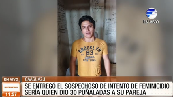 Sospechoso de intento de feminicidio se entregó a la justicia