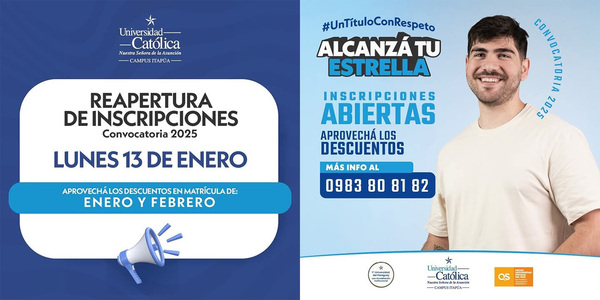 LA UCI REABRE INSCRIPCIONES CON IMPORTANTES PROMOCIONES - Itapúa Noticias