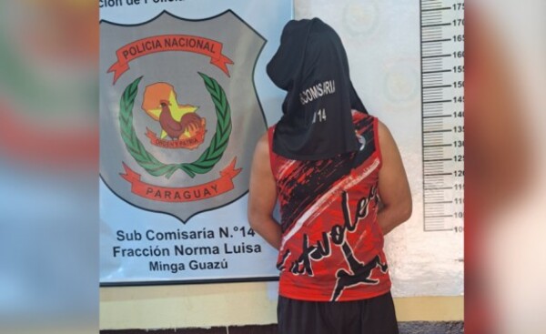 Joven imputado por golpear a sus hermanos en Minga Guazú