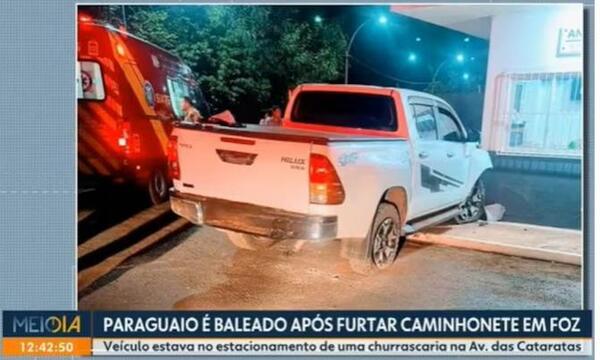 Paraguayo es herido tras el robo de una camioneta en el Brasil