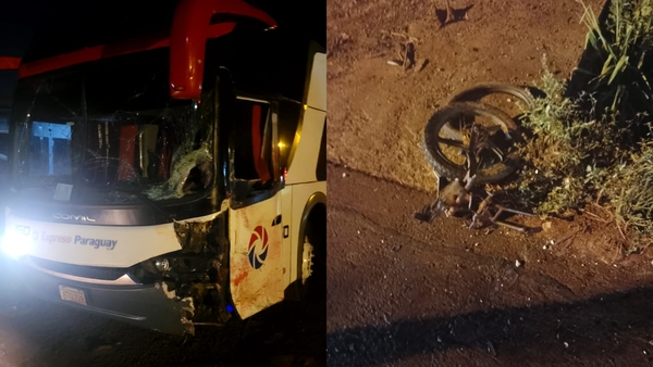 Choque frontal deja un motociclista fallecido sobre Ruta PY06