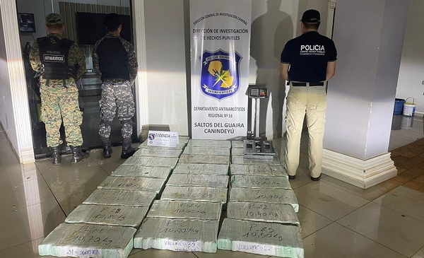 Hallan más de 260 kilos de marihuana a metros del río Paraná