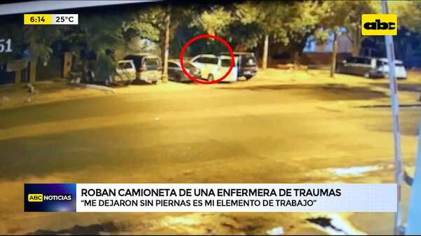 Video: Roban camioneta a una enfermera en el Hospital del Trauma - ABC Noticias - ABC Color