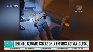Intentó robar cables de Copaco y quedó detenido