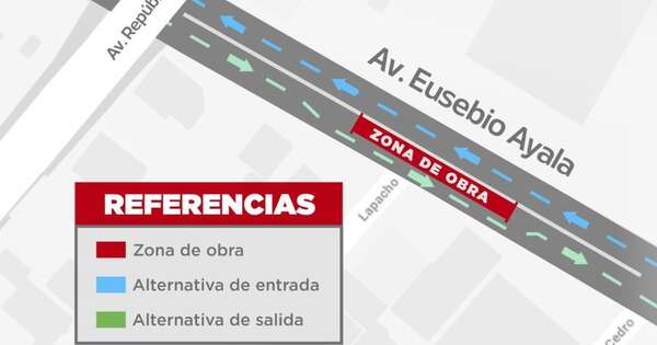 Diario HOY | Inician obras sobre Eusebio Ayala desde el mediodía