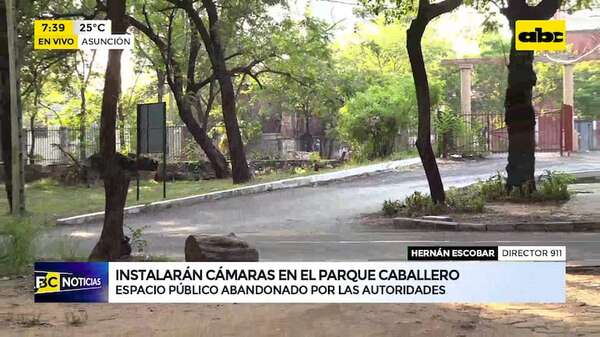 “Plan maestro”: prevé instalación de cámaras en el Parque Caballero  - ABC Noticias - ABC Color