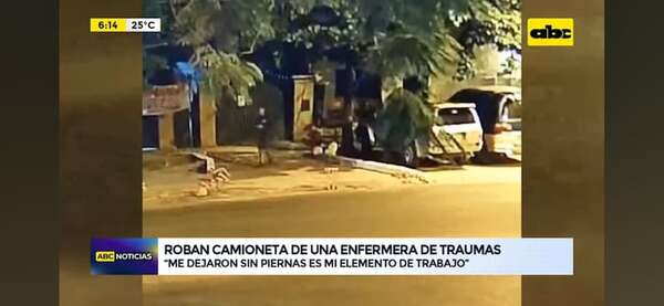 Roban camioneta a enfermera durante su guardia en el Hospital de Trauma - Policiales - ABC Color