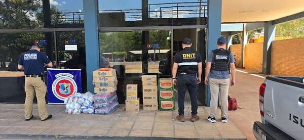 Incautan importante cantidad de productos presuntamente de contrabando en Amambay - Policiales - ABC Color