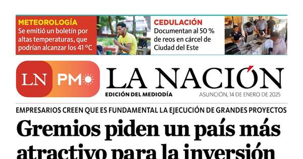 La Nación / LN PM: edición del 14 de enero