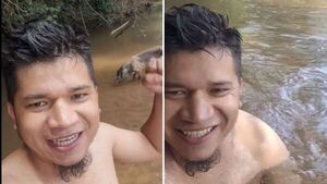 “A lo ymaite”: Jaka se metió al arroyo y veraneó con un kure’i