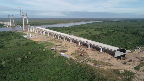 Puente de la Bioceánica cierra 2024 con más del 63 % de avance, financiado por Itaipú - ADN Digital