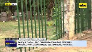 Video: Parque Caballero cumplirá 100 años en medio del abandono municipal - ABC Noticias - ABC Color