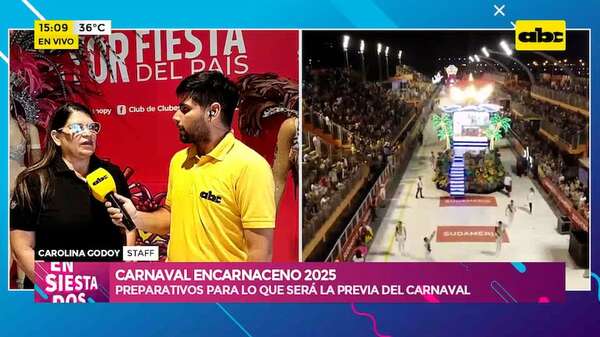 Carnaval Encarnaceno 2025: preparativos para el ensayo general, este sábado 18 de enero - Ensiestados - ABC Color