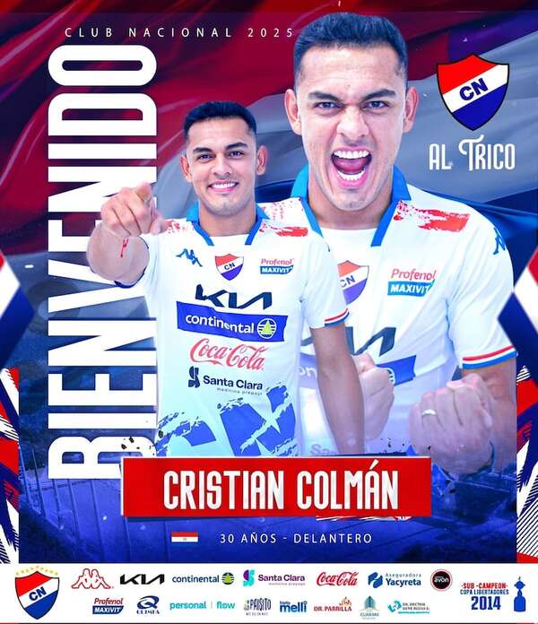 Cristian Colmán regresa a Nacional - Fútbol - ABC Color