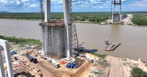 La Nación / Puente de la Bioceánica, con un avance del 63 %