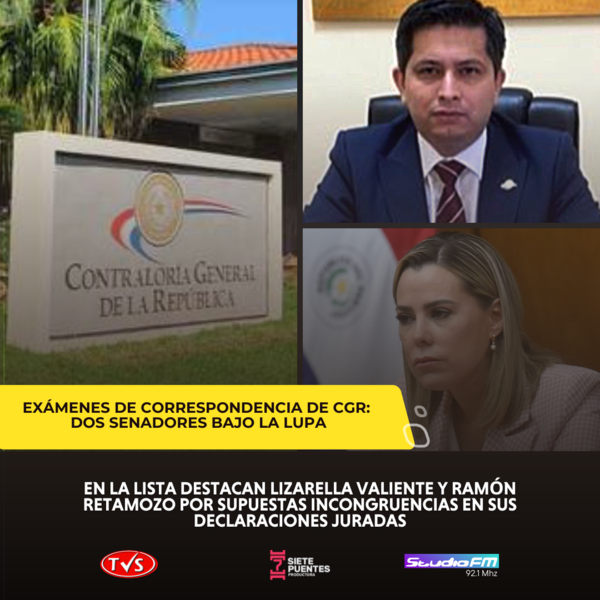 EXÁMENES DE CORRESPONDENCIA DE CGR: DOS SENADORES BAJO LA LUPA - TVS