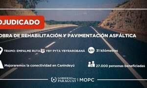MOPC adjudica obras para mejorar tramo de la ruta PY03 en Canindeyú – Diario TNPRESS