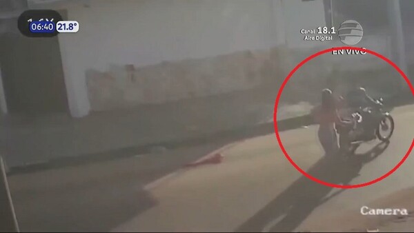 Mujer se resistió a motochorros en Guarambaré y logró recuperar su bolso