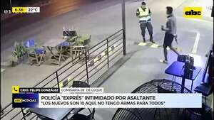 Video: Así fue como un policía fue intimidado por un asaltante en una estación de servicio en San Bernardino - ABC Noticias - ABC Color