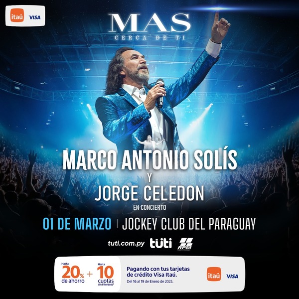 ¡Marco Antonio Solís y Jorge Celedón llegan a Paraguay en marzo! - Unicanal