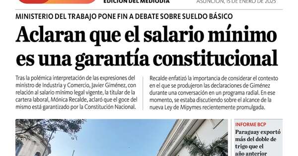La Nación / LN PM: edición del 15 de enero