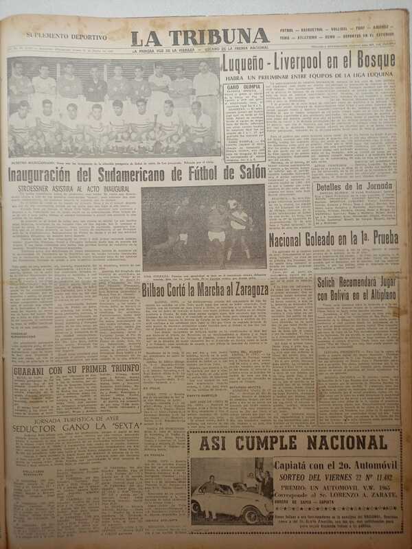 FPFS recordará los 60 años de primer histórico titulo internacional