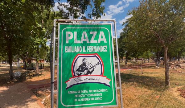 Avance significativo en la remodelación de la Plaza Emiliano R. Fernández en Concepción